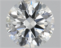 Natural Diamond 0.44 Carats, Round with Excellent Cut, F Color, IF Clarity and Certified by GIA