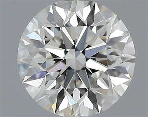 Picture of Natural Diamond 0.40 Carats, Round with Excellent Cut, I Color, VVS2 Clarity and Certified by GIA