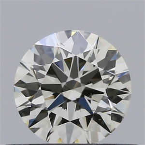 Picture of Natural Diamond 0.41 Carats, Round with Excellent Cut, J Color, VS2 Clarity and Certified by IGI