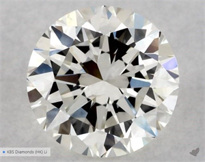 Picture of Natural Diamond 0.50 Carats, Round with Very Good Cut, I Color, SI1 Clarity and Certified by GIA