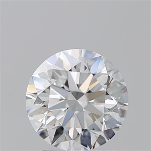 Picture of Natural Diamond 2.12 Carats, Round with Excellent Cut, D Color, FL Clarity and Certified by GIA