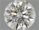 Natural Diamond 0.50 Carats, Round with Excellent Cut, H Color, VS2 Clarity and Certified by IGI