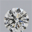 Natural Diamond 0.40 Carats, Round with Excellent Cut, H Color, VVS2 Clarity and Certified by IGI