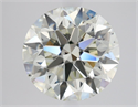 Natural Diamond 3.11 Carats, Round with Excellent Cut, K Color, SI1 Clarity and Certified by IGI