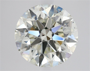 Picture of Natural Diamond 3.11 Carats, Round with Excellent Cut, K Color, SI1 Clarity and Certified by IGI