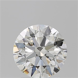 Picture of Natural Diamond 1.90 Carats, Round with Excellent Cut, I Color, VVS2 Clarity and Certified by GIA