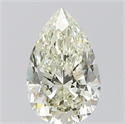 Natural Diamond 1.01 Carats, Pear with  Cut, J Color, VVS2 Clarity and Certified by IGI