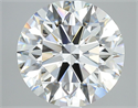 Natural Diamond 4.10 Carats, Round with Excellent Cut, H Color, VVS2 Clarity and Certified by GIA