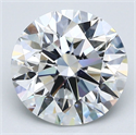 Natural Diamond 3.70 Carats, Round with Excellent Cut, E Color, VVS1 Clarity and Certified by GIA