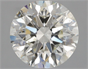 Natural Diamond 2.82 Carats, Round with Excellent Cut, J Color, SI2 Clarity and Certified by GIA