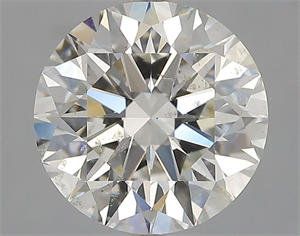 Picture of Natural Diamond 2.82 Carats, Round with Excellent Cut, J Color, SI2 Clarity and Certified by GIA