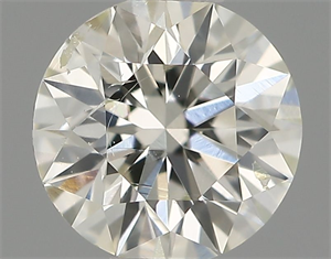 Picture of Natural Diamond 0.40 Carats, Round with Excellent Cut, I Color, SI2 Clarity and Certified by IGI