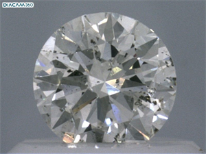 Picture of Natural Diamond 0.40 Carats, Round with Excellent Cut, I Color, SI2 Clarity and Certified by IGI