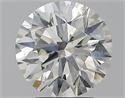 Natural Diamond 3.51 Carats, Round with Excellent Cut, J Color, SI2 Clarity and Certified by GIA