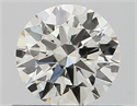 Natural Diamond 0.57 Carats, Round with Excellent Cut, J Color, VS2 Clarity and Certified by GIA