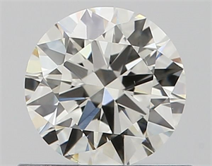 Picture of Natural Diamond 0.57 Carats, Round with Excellent Cut, J Color, VS2 Clarity and Certified by GIA