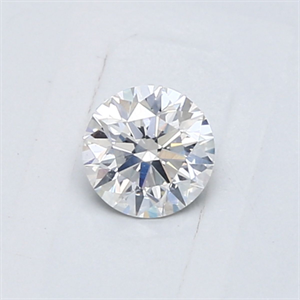 Picture of Natural Diamond 0.43 Carats, Round with Very Good Cut, F Color, I1 Clarity and Certified by GIA