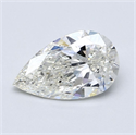 Natural Diamond 1.51 Carats, Pear with  Cut, J Color, SI2 Clarity and Certified by GIA