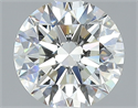 Natural Diamond 2.01 Carats, Round with Excellent Cut, H Color, SI1 Clarity and Certified by GIA