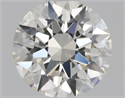 Natural Diamond 0.40 Carats, Round with Excellent Cut, H Color, IF Clarity and Certified by GIA