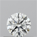 Natural Diamond 0.42 Carats, Round with Excellent Cut, F Color, SI1 Clarity and Certified by IGI