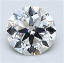 Natural Diamond 2.50 Carats, Round with Excellent Cut, J Color, VS2 Clarity and Certified by GIA