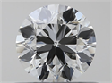 Natural Diamond 0.50 Carats, Round with Very Good Cut, J Color, VVS2 Clarity and Certified by GIA