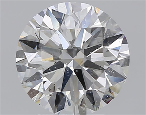 Picture of Natural Diamond 2.56 Carats, Round with Excellent Cut, I Color, SI2 Clarity and Certified by GIA