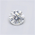 Natural Diamond 0.42 Carats, Round with Very Good Cut, F Color, I1 Clarity and Certified by GIA