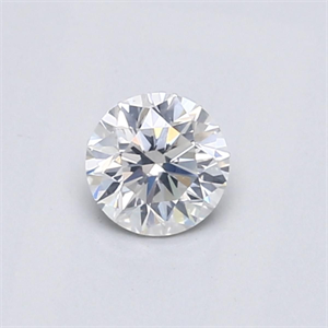 Picture of Natural Diamond 0.42 Carats, Round with Very Good Cut, F Color, I1 Clarity and Certified by GIA