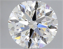 Natural Diamond 0.40 Carats, Round with Very Good Cut, H Color, VS2 Clarity and Certified by GIA