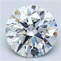 Natural Diamond 5.25 Carats, Round with Excellent Cut, E Color, VS1 Clarity and Certified by GIA