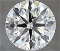 Natural Diamond 3.50 Carats, Round with Excellent Cut, G Color, VS2 Clarity and Certified by IGI