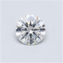 Natural Diamond 0.50 Carats, Round with Very Good Cut, F Color, SI2 Clarity and Certified by GIA