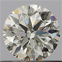 Natural Diamond 0.40 Carats, Round with Excellent Cut, H Color, VS2 Clarity and Certified by GIA