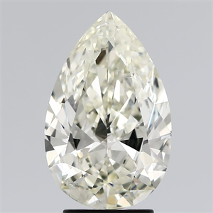 Picture of Natural Diamond 3.02 Carats, Pear with  Cut, K Color, SI1 Clarity and Certified by IGI