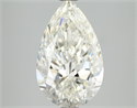 Natural Diamond 3.17 Carats, Pear with  Cut, H Color, VS1 Clarity and Certified by IGI