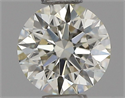 Natural Diamond 0.41 Carats, Round with Excellent Cut, J Color, VS2 Clarity and Certified by IGI