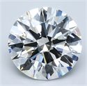 Natural Diamond 4.41 Carats, Round with Excellent Cut, F Color, VS1 Clarity and Certified by GIA