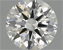 Natural Diamond 0.40 Carats, Round with Excellent Cut, F Color, VS2 Clarity and Certified by IGI