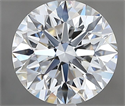 Natural Diamond 2.40 Carats, Round with Excellent Cut, G Color, VVS1 Clarity and Certified by GIA