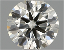 Natural Diamond 0.40 Carats, Round with Excellent Cut, I Color, VS2 Clarity and Certified by IGI