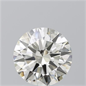 Natural Diamond 2.01 Carats, Round with Excellent Cut, K Color, SI1 Clarity and Certified by GIA