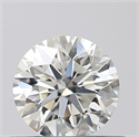 Natural Diamond 0.43 Carats, Round with Excellent Cut, J Color, SI1 Clarity and Certified by GIA