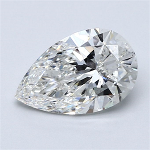 Picture of Natural Diamond 1.70 Carats, Pear with  Cut, H Color, SI2 Clarity and Certified by GIA