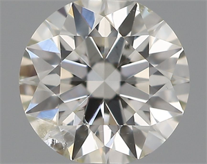 Picture of Natural Diamond 0.50 Carats, Round with Excellent Cut, H Color, SI2 Clarity and Certified by IGI