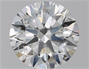 Natural Diamond 2.00 Carats, Round with Excellent Cut, H Color, SI1 Clarity and Certified by GIA