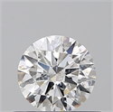 Natural Diamond 0.50 Carats, Round with Very Good Cut, G Color, I1 Clarity and Certified by GIA