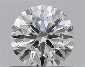 Picture of Natural Diamond 0.46 Carats, Round with Excellent Cut, F Color, I1 Clarity and Certified by GIA