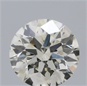 Natural Diamond 0.51 Carats, Round with Excellent Cut, J Color, SI1 Clarity and Certified by IGI